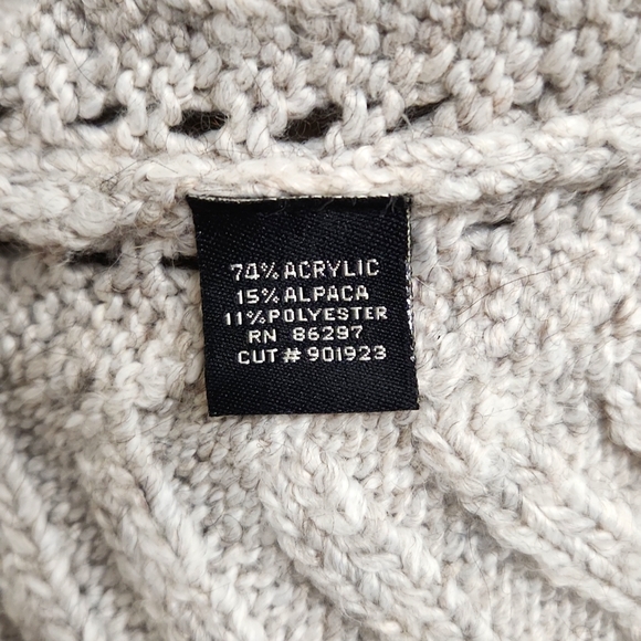 BCBGMaxAzria Grey Cocoon Sweater, Size S ~ EUC - Picture 6 of 6